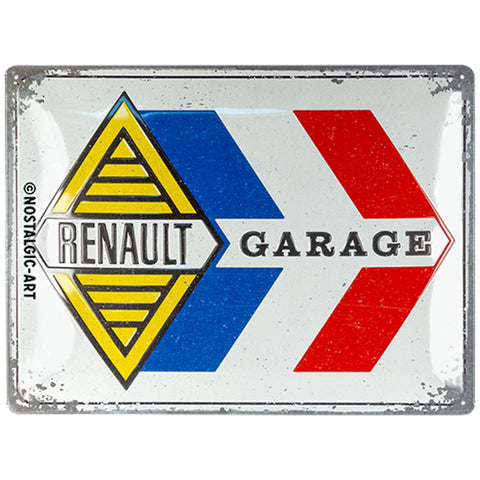 Nostalgic-Art Wall Mount Large Sign Renault Garage Red/White/Blue 30x40x0.5cm