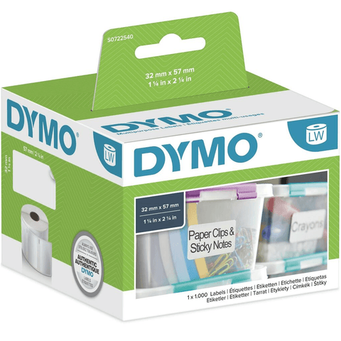Dymo 11354 LW Multi-Purpose Labels 57x32mm (White) [5 Pack]