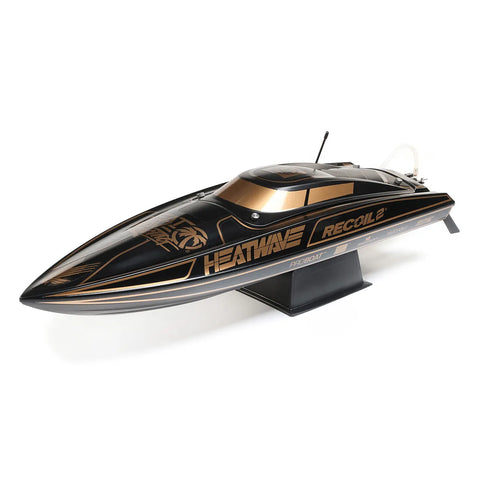 Pro Boat Recoil 2 V2 26" RC Speed Boat Brushless Deep-V RTR - Heat Wave Black