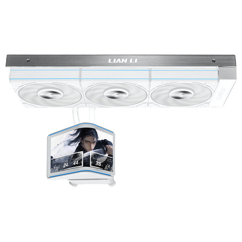 Lian Li HydroShift II OLED Curved 360P28 360mm AIO CPU Cooler - White (GHS2OLDC36PW)