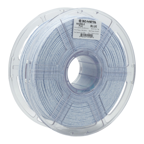 3D META Marble PLA 3D Printing Filament - Blue