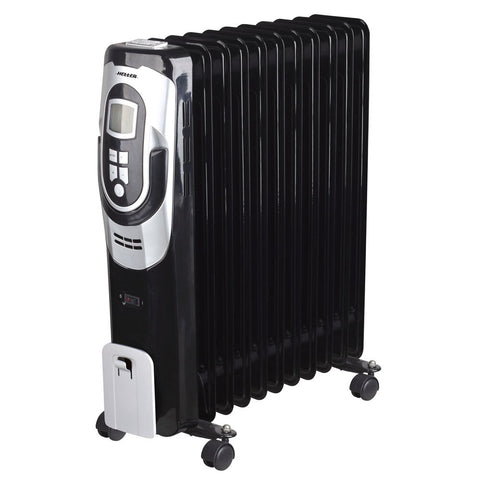 Heller 2400W Electric 11 Fin Heater with WiFi - Black