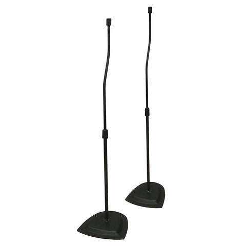 Tauris Adjustable Height Satellite Bookshelf Speaker Stand (Black)