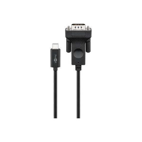 Goobay USB-C to VGA Adapter Cable (1080p 60 Hz) Black  1.80m - Black
