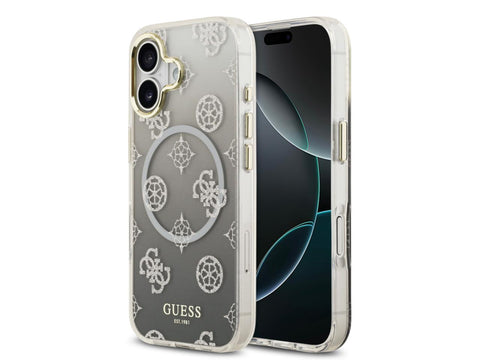 Guess Peony Gradient Glitter Edition for iPhone 17 - Grey