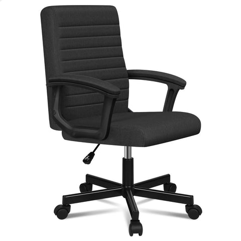 ALFORDSON Office Chair Executive Computer Seat Work Mid Back (Black)