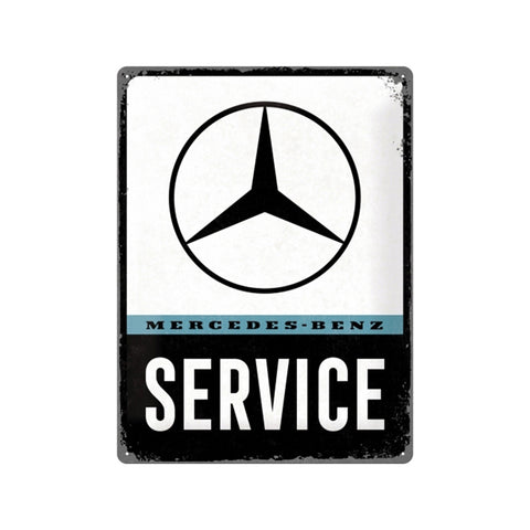 Nostalgic-Art Mercedes-Benz Service 30x40cm Large Metal Tin Sign Plaque