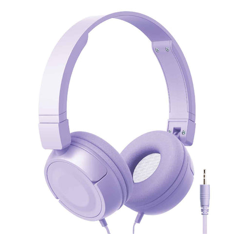 Laser Wired On-Ear Headphones (Lilac)
