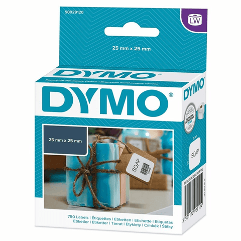 Dymo 30332 LW Labels Multi-Purpose Square 25x25mm [Pack 750]