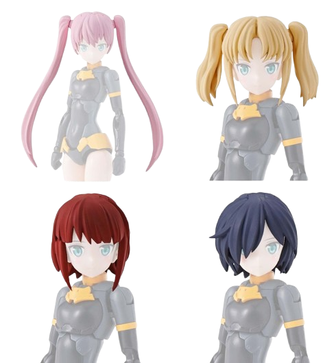 Bandai 30ms Option Hair Style Parts Vol.1 All 4 Types