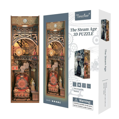 Tonecheer The Steam Age Book Nook Kit