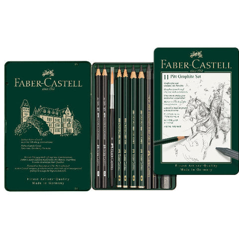 Faber-Castell  Pitt Mixed Media Graphite Set, Assorted, 11Pcs