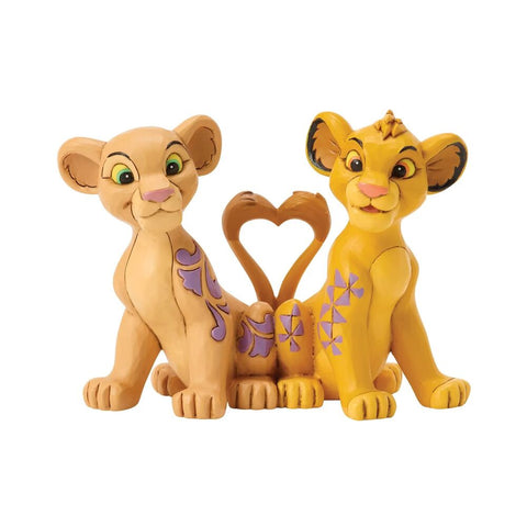 Jim Shore Disney Traditions - Simba and Nala Heart Tails - Circle of Love
