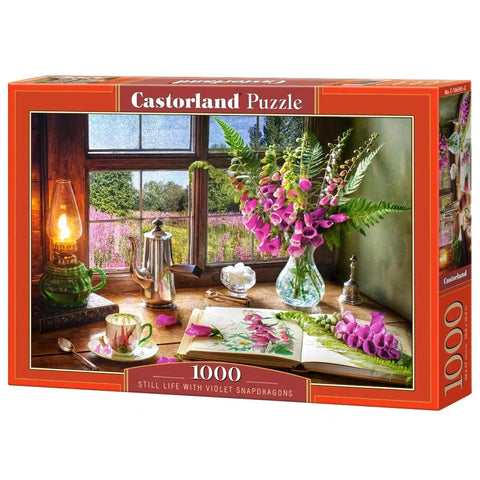 Castorland 1000-Pieces Still Life With Violet Snapdragons Puzzle