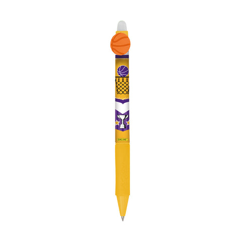ONLINE magiXX Fun Erasable Gel Pen, Basketball Yellow