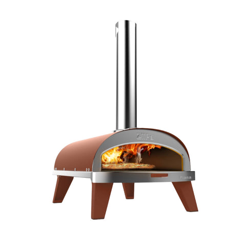 ZiiPa Piana Wood Pellet Fast Cooking Rotating Stone Pizza Oven Terracotta