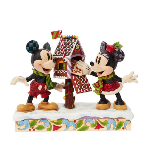 Jim Shore Disney Traditions - Mickey and Minnie Letters To Santa