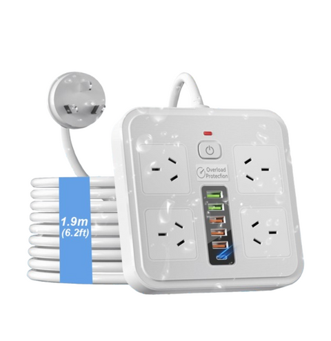 KMart Powerboard 10-in-1 USB C Power Board with Surge Protection and Switch