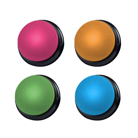Tech4Pets 4pc Interactive Pet Communication Recordable Talking/Speak Buttons
