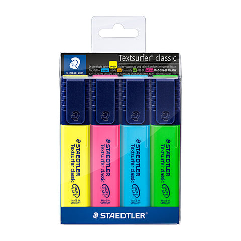 Staedtler Textsurfer Classic Highlighters (Assorted) [4 Pack]