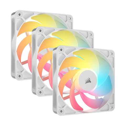 Corsair RS120-R ARGB 120mm PWM Reverse Fan 3-Pack (White)