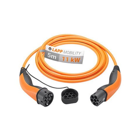 LAPP EV Charge Cable Type 2 (11kW-3P-20A) 5m (Orange)