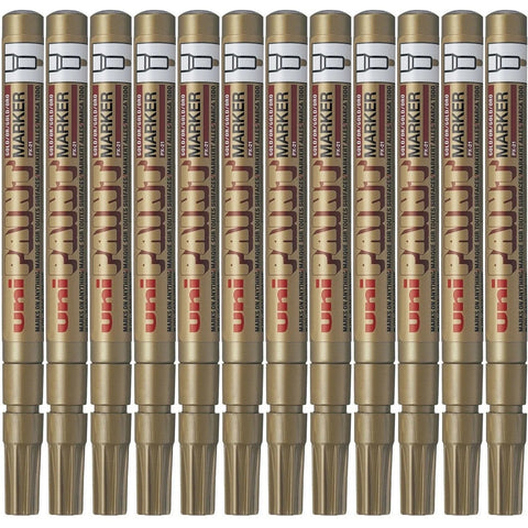 Uni-Ball PX-21 Paint Marker Bullet Tip 1.2mm Gold Box 12