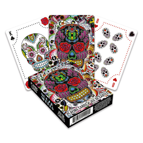 Aquarius Sugar Skulls Playing Cards Poker Family Fun Game Party Gaming Deck