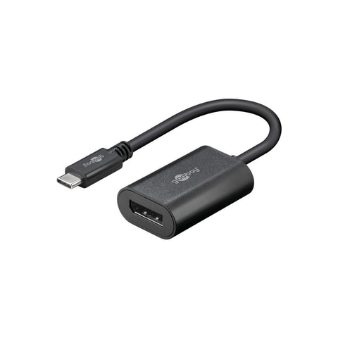 Goobay 0.2m USB-C Display Port Adapter 60Hz (Black)