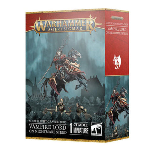 Games Workshop Warhammer Age of Sigmar Soulblight Gravelords Vampire Lord on Nightmare Steed