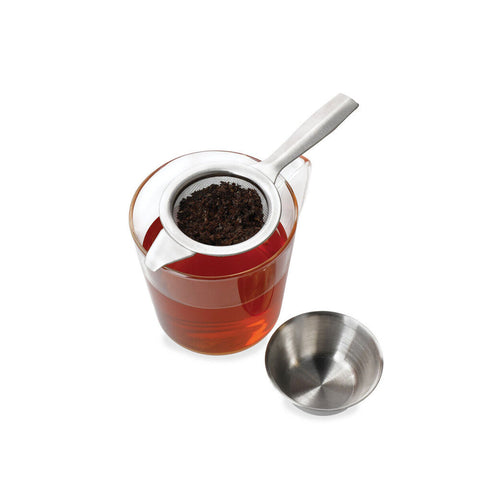 La Cafetiere 14cm Stainless Steel Tea Strainer with Stand (Silver)