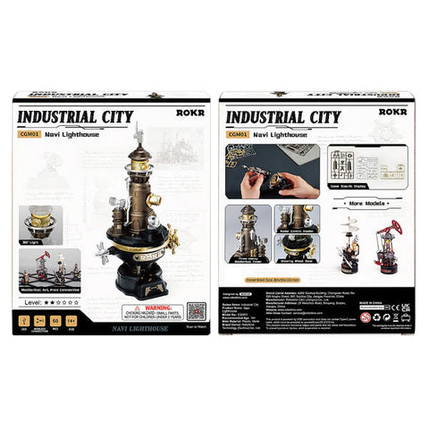 Robotime Industrial City Navi Lighthouse