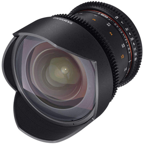 Samyang 14mm T3.1 MK2 VDSLR Lens For Fuji X Full Frame (Black)