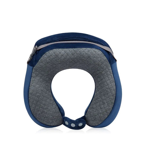 Delsey Memory Foam Travel pillow With Hoodie - Navy