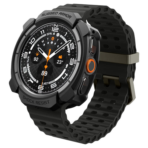 Spigen Galaxy Watch Ultra 2 47mm 2026 Rugged Armor Case (Black)