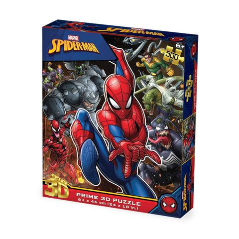 Prime3D 500pc Lenticular Marvel Spiderman Jigsaw Puzzle