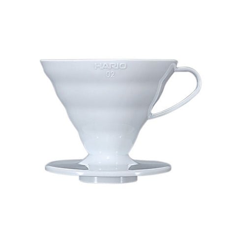 Hario V60 Plastic Dripper - 2 Cup / White
