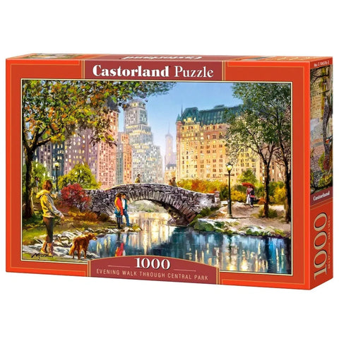 Castorland 1000-Pieces Evening Walk Through Central Park Puzzle