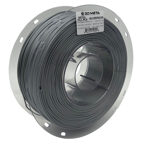 3D META Metal Fill PLA 3D Printing Filament - Aluminium