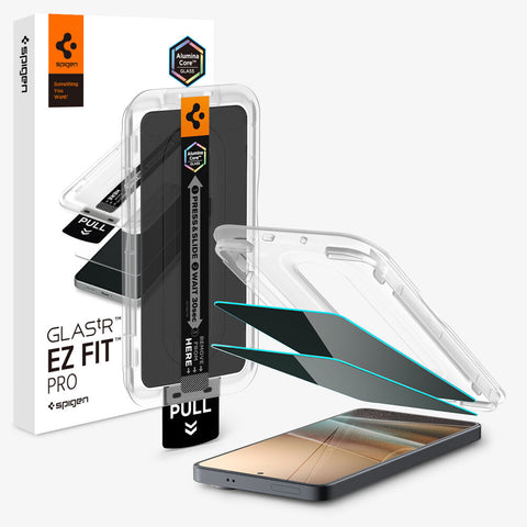 Spigen Galaxy S26 Plus GLAS.tR EZ Fit Pro Privacy 2PCS Screen Protector (Black)