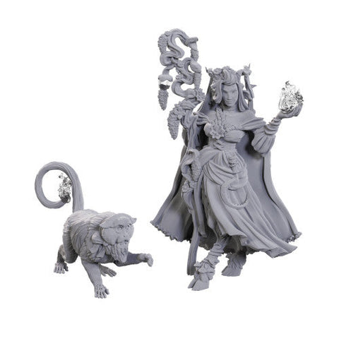 Wizkids Critical Role Unpainted Miniatures: Fearne Calloway & Mister