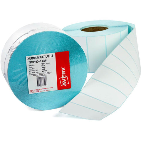 Avery 937500 Thermal Roll Label 100x48mm Pack 3000