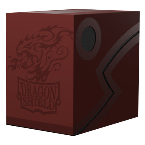 Arcane Tinmen Dragon Shield Revised Double Shell - Blood Red/Black Deck Box