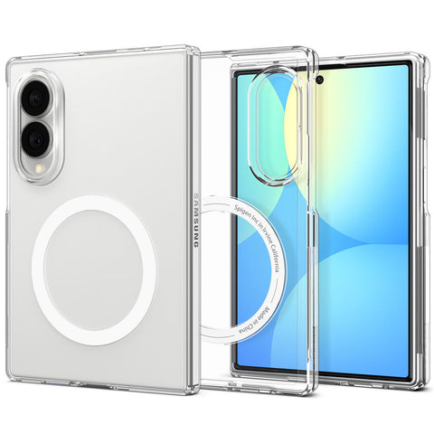 Spigen Galaxy Z Fold 8 Air Skin (MagFit) Case (Clear Case / White Ring)