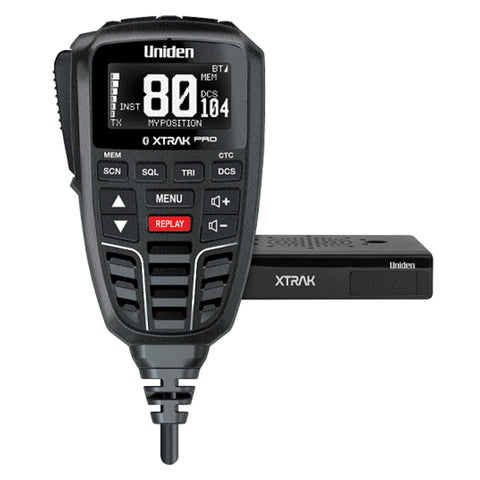Uniden XTRAK 80 PRO Smart UHF Radio with Large OLED Display and Location Sharing