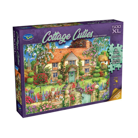 500pc XL Cottage Cuties: Rose Cottage