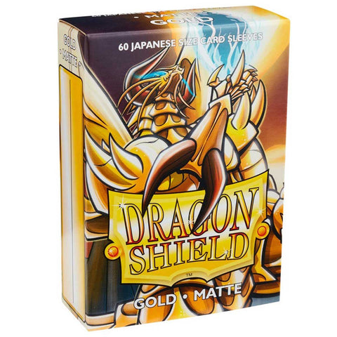 Arcane Tinmen Dragon Shield Japanese 60ct Matte Gold Sleeves 59x86mm