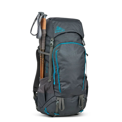 KELTY Asher Backpack Bag Rucksack Hiking Camping 65L (Beluga/Storm Blue)
