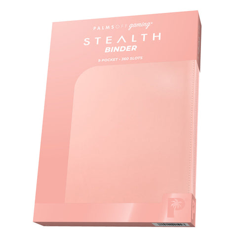 Palms Off Gaming STEALTH 9 Pocket Zip Trading Card Binder - Pink