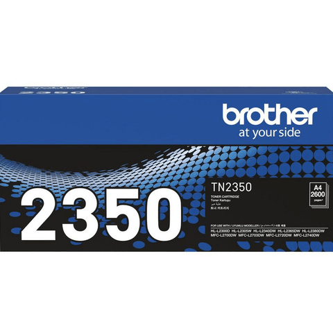 Brother TN-2350 Toner Ink Cartridge Black Genuine TN2350